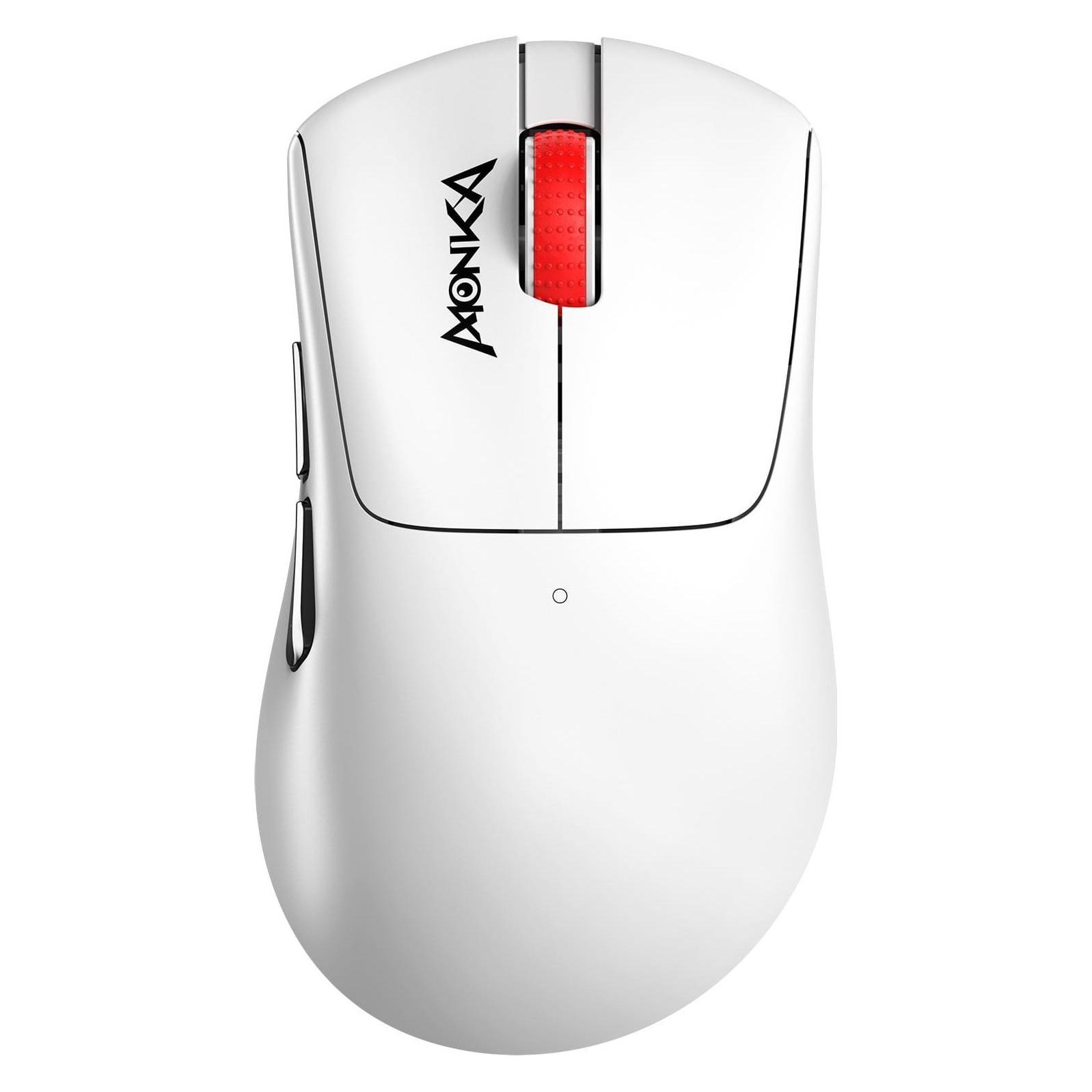 Marvo Monka Rapid Maus Weiss, 12000DPI, Tri-Mode (Kabelgebunden, Kabellos), Maus, Weiss