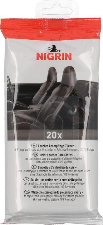 Actual product image Nigrin Leather care wipes