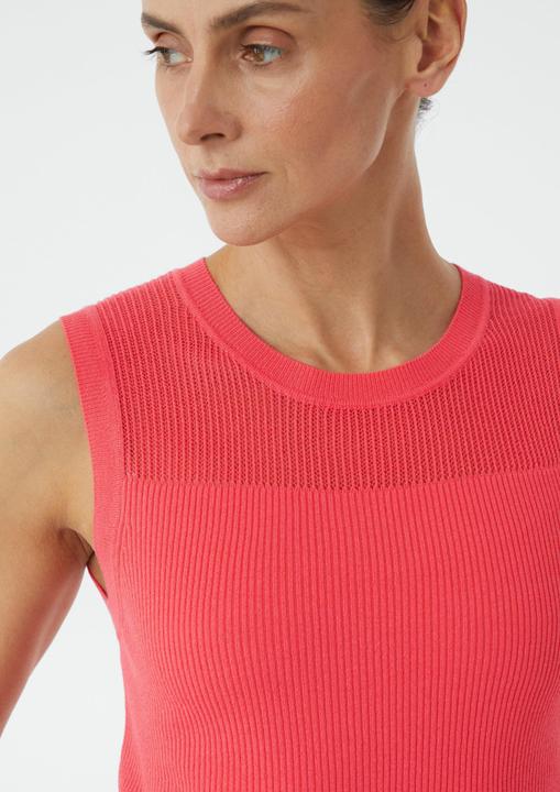 Produktbild Comma Strickpullunder Weiches Stricktop im Slim Fit mit Ajourmuster (48)