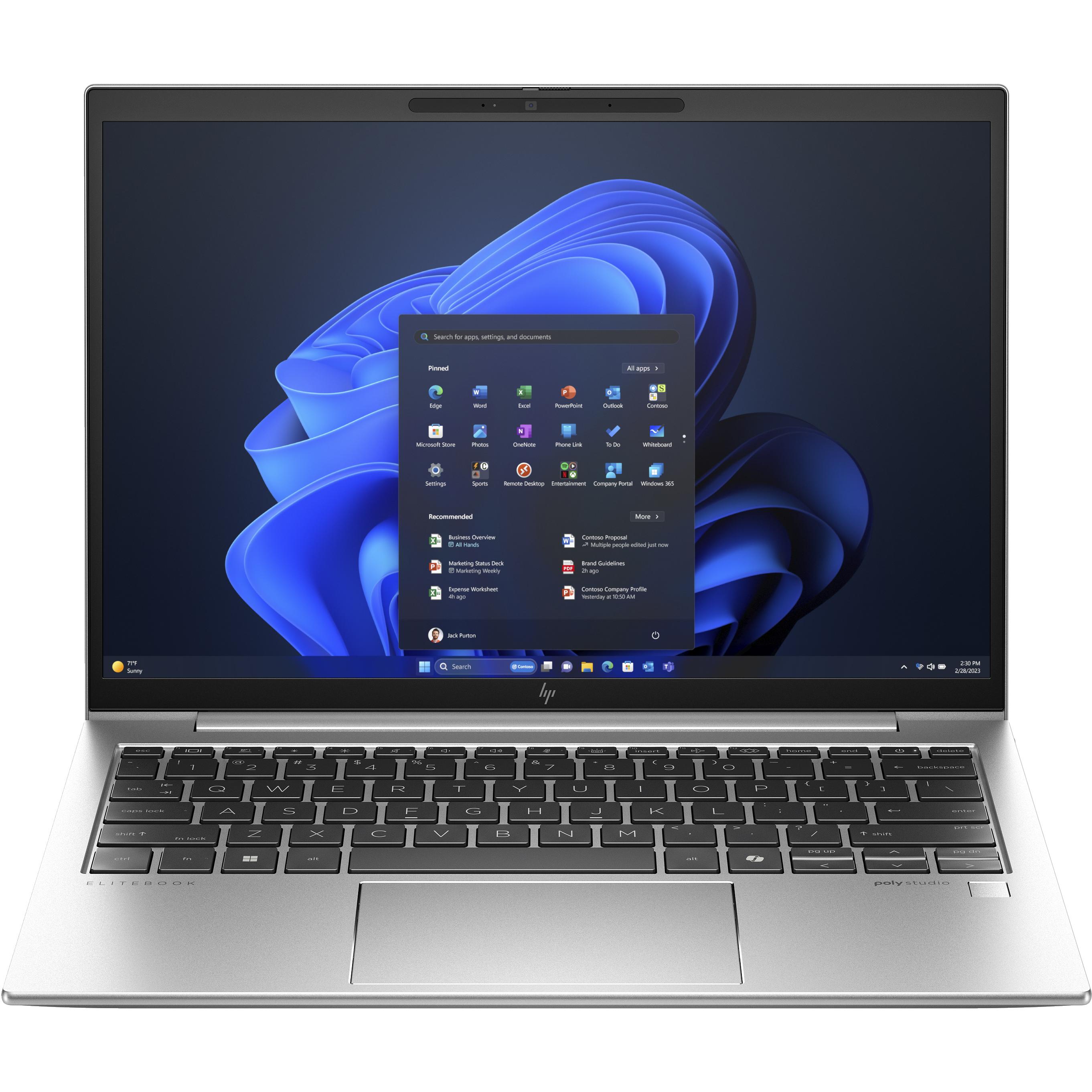 HP EliteBook 830 G11 (13.30", Intel Core Ultra 5 125U, 16 GB, 512 GB, DE), Notebook, Silber