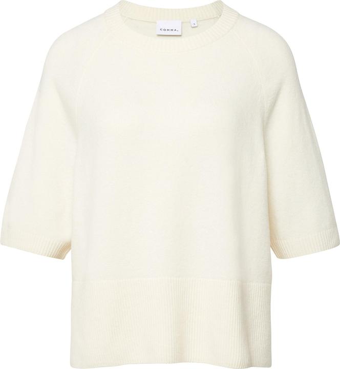 Produktbild Comma Strickpullover Lässiger Cashmere Touch Baumwollmix-Strickpullover mit verlängertem Kurzarm (XS)