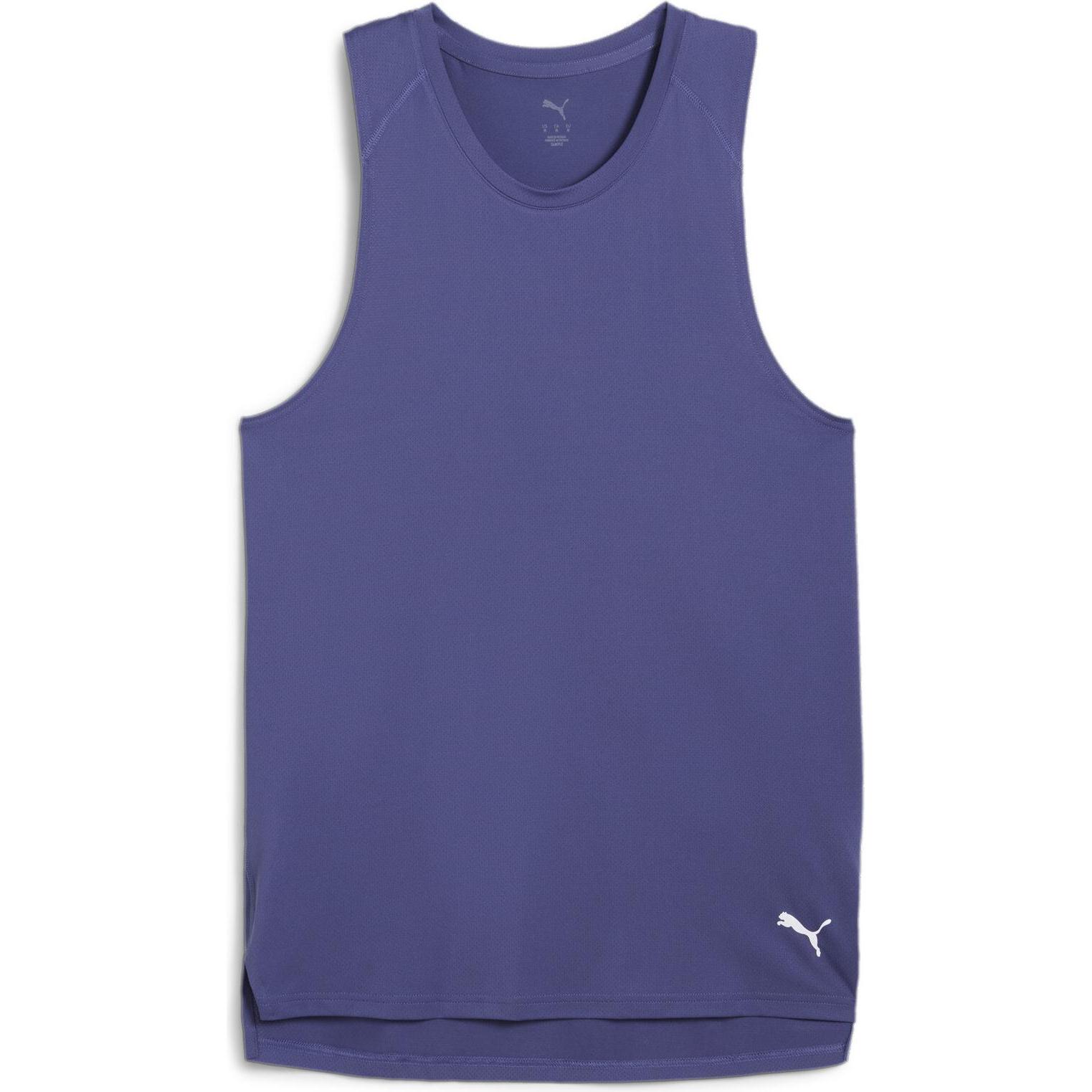 Puma, Herren, Sportshirt, M Run Graphic Mesh Singlet (S), Blau, S
