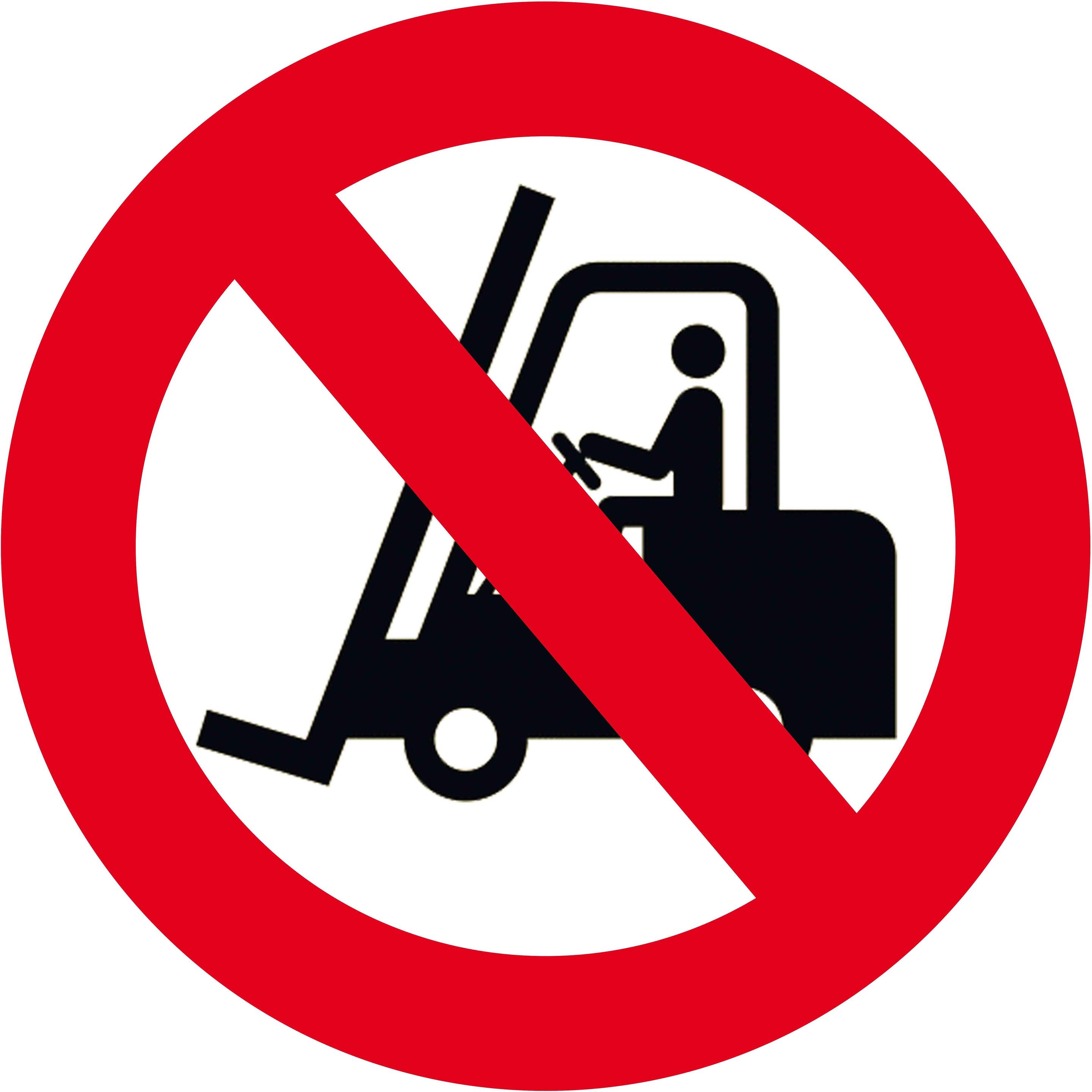 Rs Pro, Sicherheitskennzeichnung, Floor sticker-Forklift forbidden