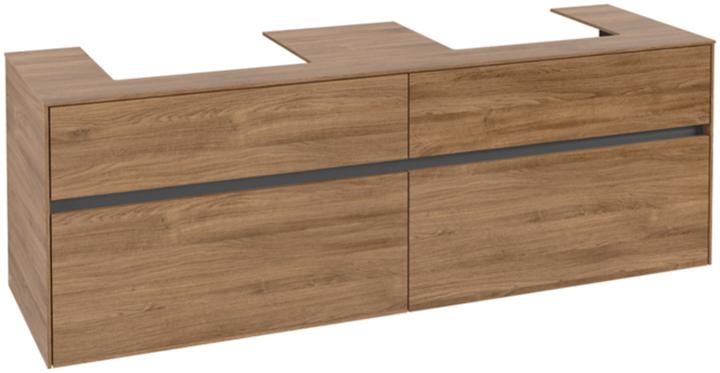 Image du produit Villeroy & Boch Collaro meuble à lavabo 1600x548x500 mm, 4 tiroirs, pour 2 lavabos, C02100