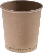Produktbild Naturesse Baeger Pap/CPLA Soup-To-Go 480 ml 16 oz Ø98 mm Bionedbrydelig Brun,500 stk/krt
