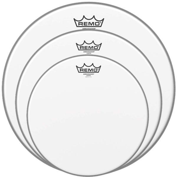 Produktbild Remo Ambassador Coated Fusion 10 12 14 Fell-Set (Schlagzeug)