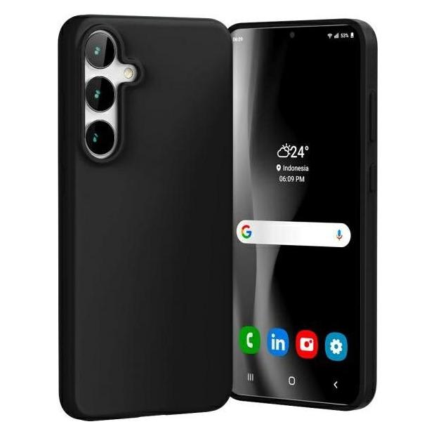Mercury Nero Soft Samsung S24 Fe S721 Black (Samsung Galaxy S24 Fe), Cover Smartphone,