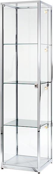 kaiserkraft Column display case (40 x 40 x 200 cm)
