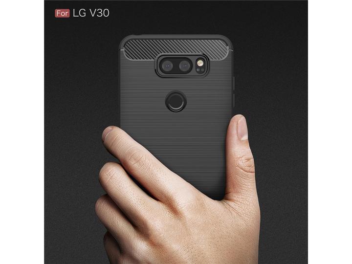 Produktbild Screenguard LG V30 Hülle Carbon Brushed Soft TPU (LG V30)