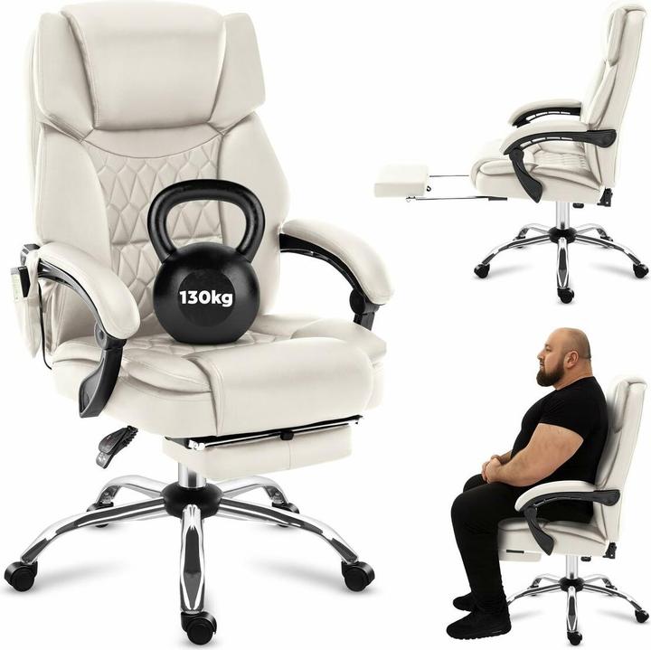 Produktbild Mark Adler Fotel obrotowy Boss 6.0 Beige (47 - 55 cm)