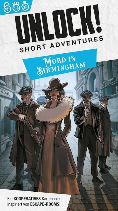 Produktbild Asmodée Unlock! Short Adventures Mord in Birmingham (Deutsch)