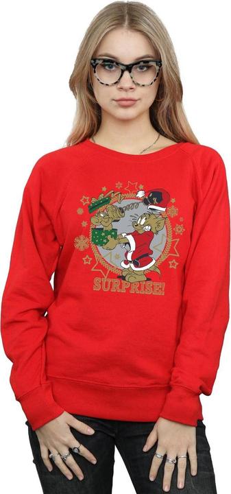 Actual product image Tom & Jerry Womens/Ladies Christmas Surprise Sweatshirt (XXL)