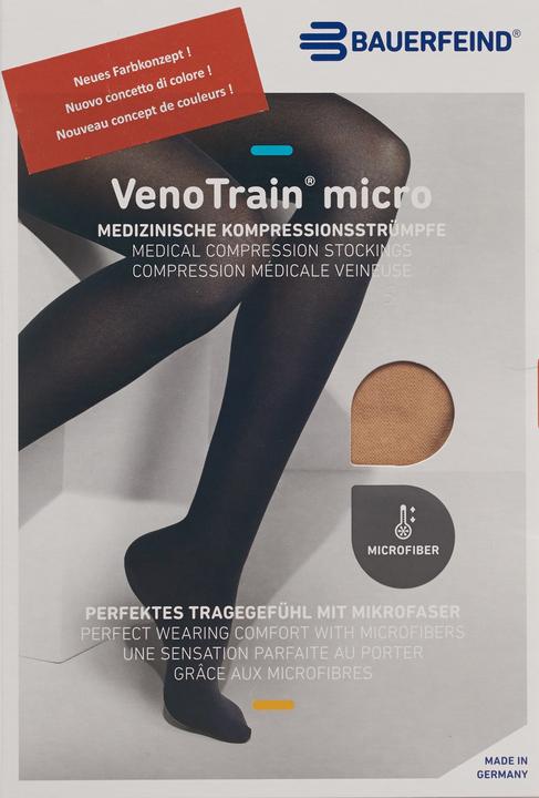 Produktbild Veno Train MICRO A-D KKL2 L plus/long geschlossene Fussspitze creme (L)