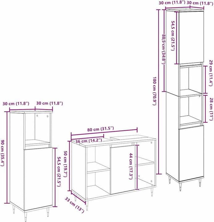 Immagine prodotto vidaXL Armadio per il bagno