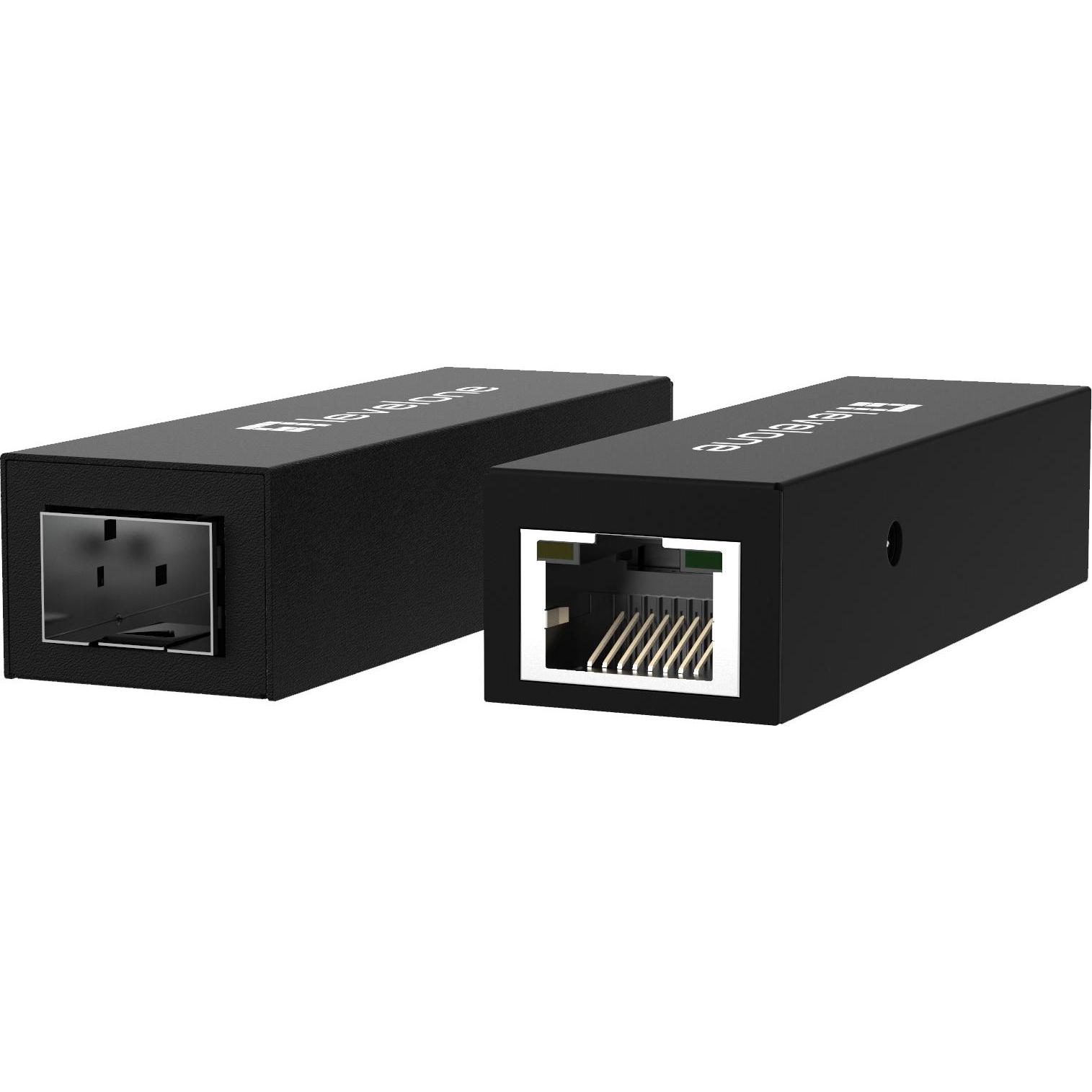 LevelOne Konverter GVT-1001 Ultra-Slim RJ45 to SFP, Weiteres Gaming Zubehör, Gelb