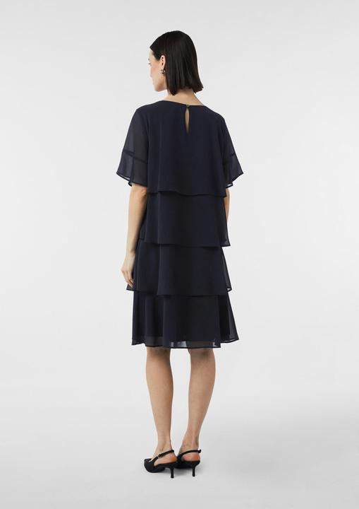 Produktbild Comma Kleid Kurzes Volantkleid aus Crêpe-Chiffon (38)