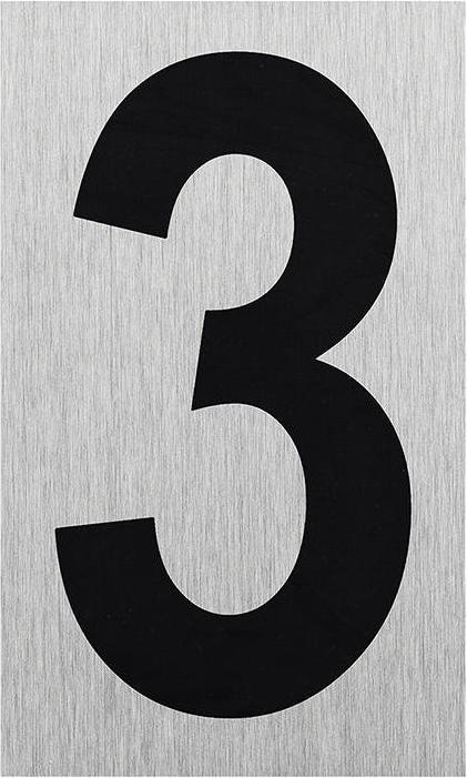 ProPlus Cartello porta in alluminio " 3 "