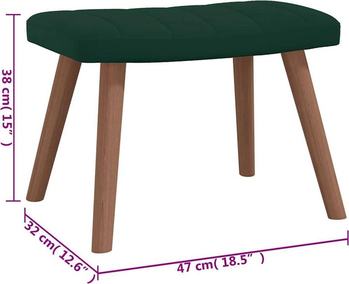 Immagine prodotto vidaXL Relaxsessel mit Hocker