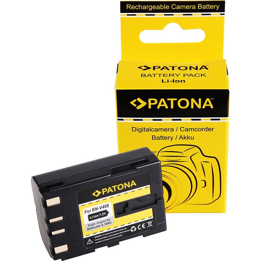 Patona Batteria f. JVC BN-V408 310 200AC GR-DVL1170 228AC 238AC 23AC 30AC 310U (Batteria della fotocamera), Alimentatore fotocamera