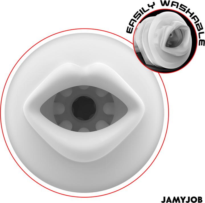 Image du produit Jamyjob Blaze Masturbateur Buccal Automatique 5 Modes De Vibration De La Bande D'Aspiration