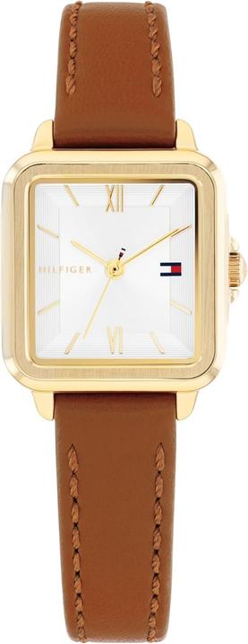 Produktbild Tommy Hilfiger Drei-Hand-Quarzuhr mit Lederband für Damen (24 mm)