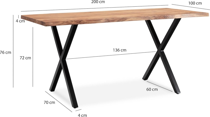 Produktbild Wohnling 200x100x76 (200 x 100 x 76 cm)