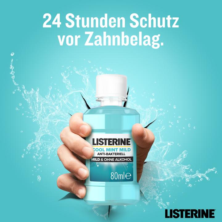 Produktbild Listerine Cool Mint Mild 80ml (80 ml, Mundspülung)