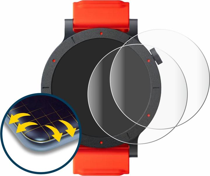 Produktbild BROTECT Fullscreen für Nothing CMF Watch 3 Pro Schutzfolie Displayschutz Folie Klar Transparent