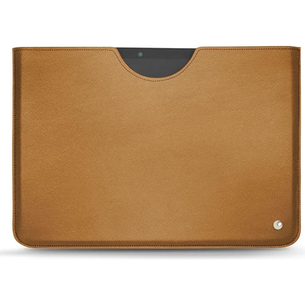 Noreve Lederschutzhülle (Microsoft Surface Pro X), Tablet Hülle, Braun
