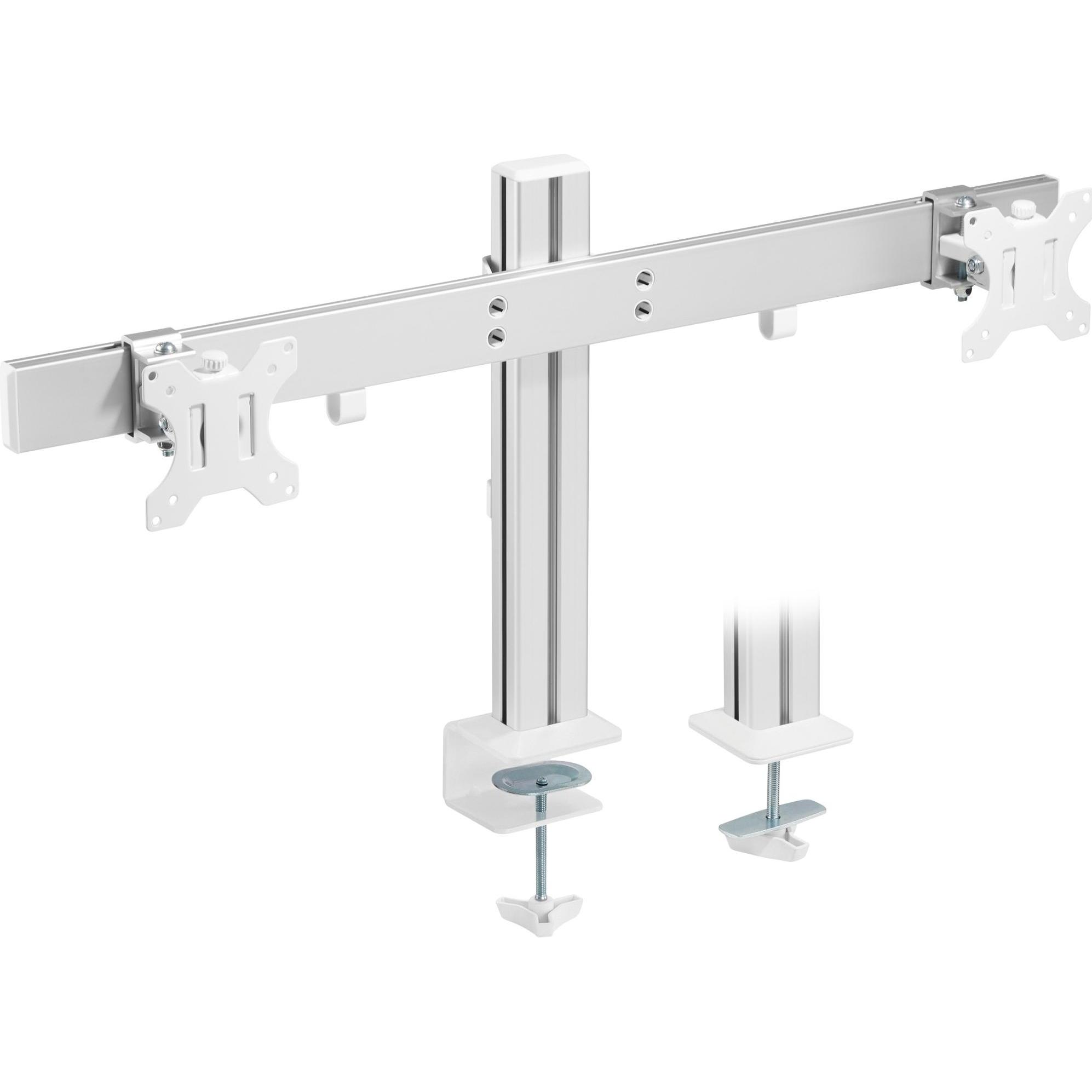 InLine Tischhalterung für 2 LCD-Displays (Tisch, 32.01"), Monitor Halterung, Grau