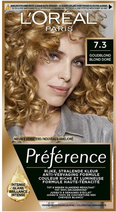 Actual product image L'Oréal Paris Loreal Paris Preference 7.3 Golden Blonde Hair Color (7.3 Golden Blonde)