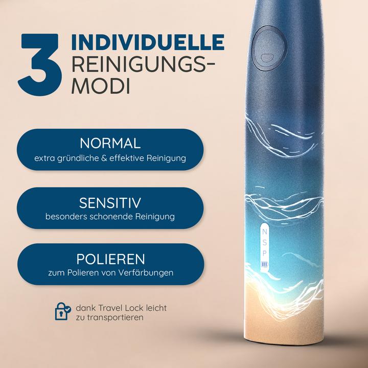 Immagine prodotto happybrush ECO VIBE 3 Starterkit Ocean + 4 Refills