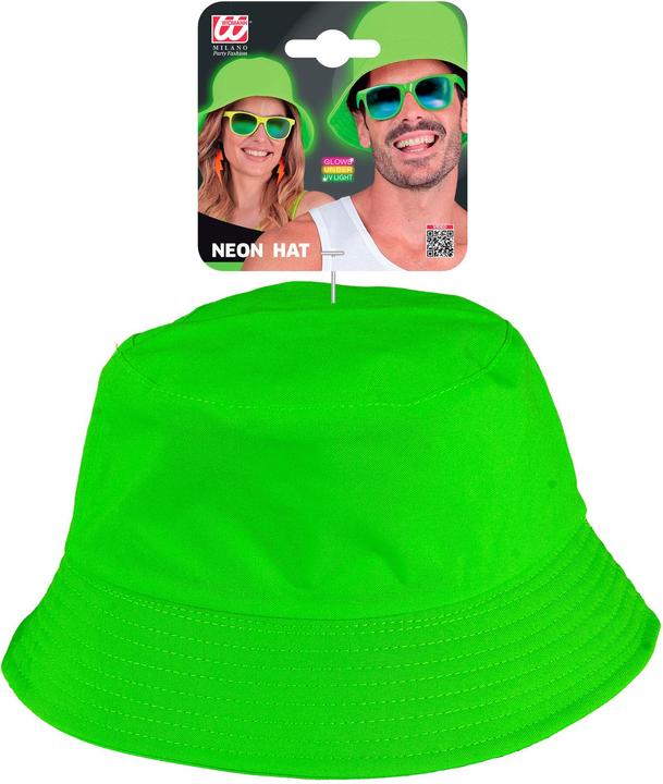 Immagine prodotto Widmann Cappello da pescatore a secchiello anni '80 verde neon