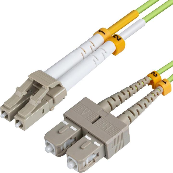 Actual product image MicroConnect FIB561005 5m LC/UPC SC/UPC Green Fiber Optic Cable (5 m)