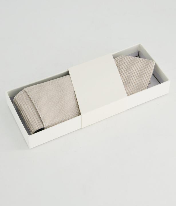 Produktbild JP1880 Set, extralange Krawatte und Einstecktuch