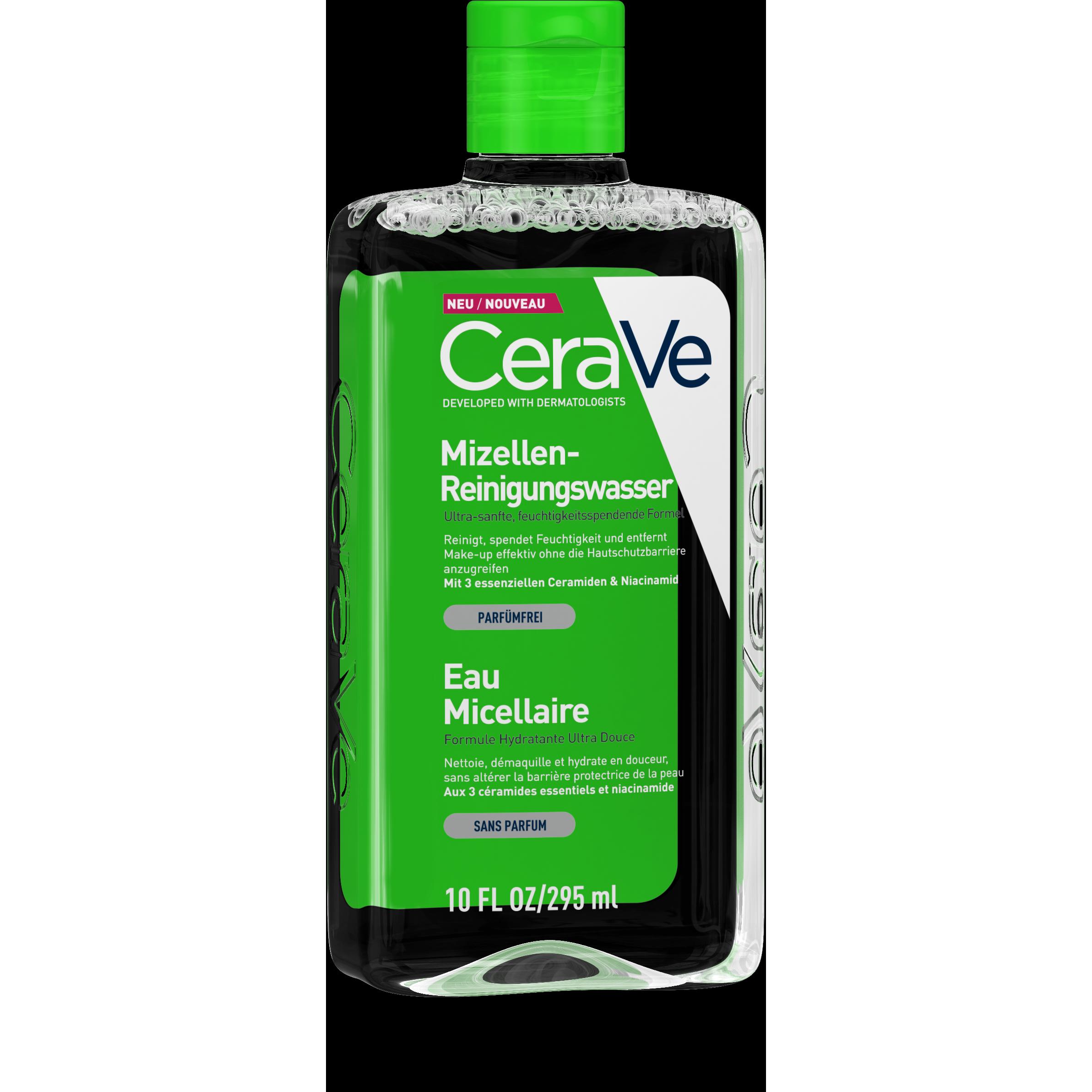 CeraVe, Gesichtsreinigung, Mizellen-Reinigungswasser (Reinigungslotion, 295 ml)