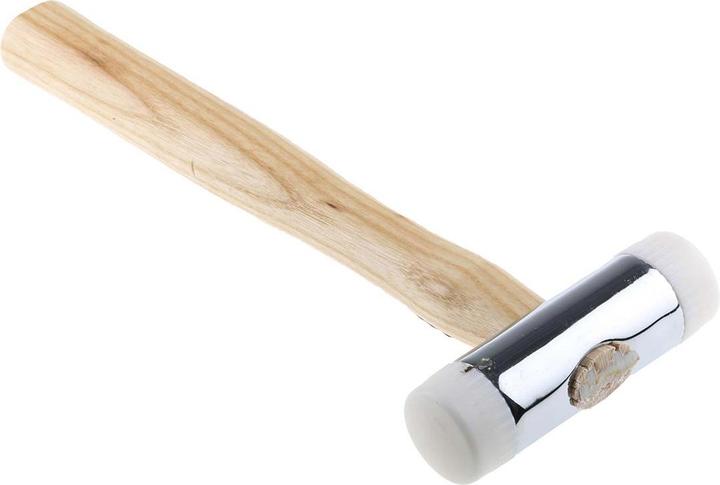 Actual product image RS PRO Soft faced hammer, zinc chrome plated, Ø 32.0mm, 450.0g, with spare striking faces (450 g)