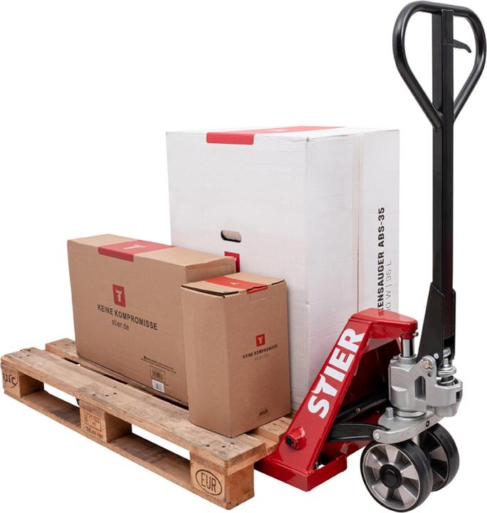 Actual product image Stier Transpallet 2 500 kg, l. fourches 1 150 mm