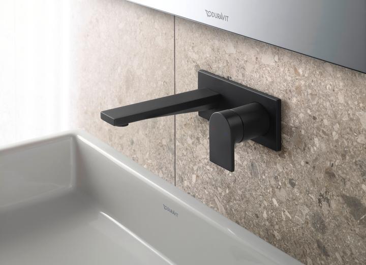Actual product image Duravit Single lever basin mixer Tulum concealed, projection 171mm black matt