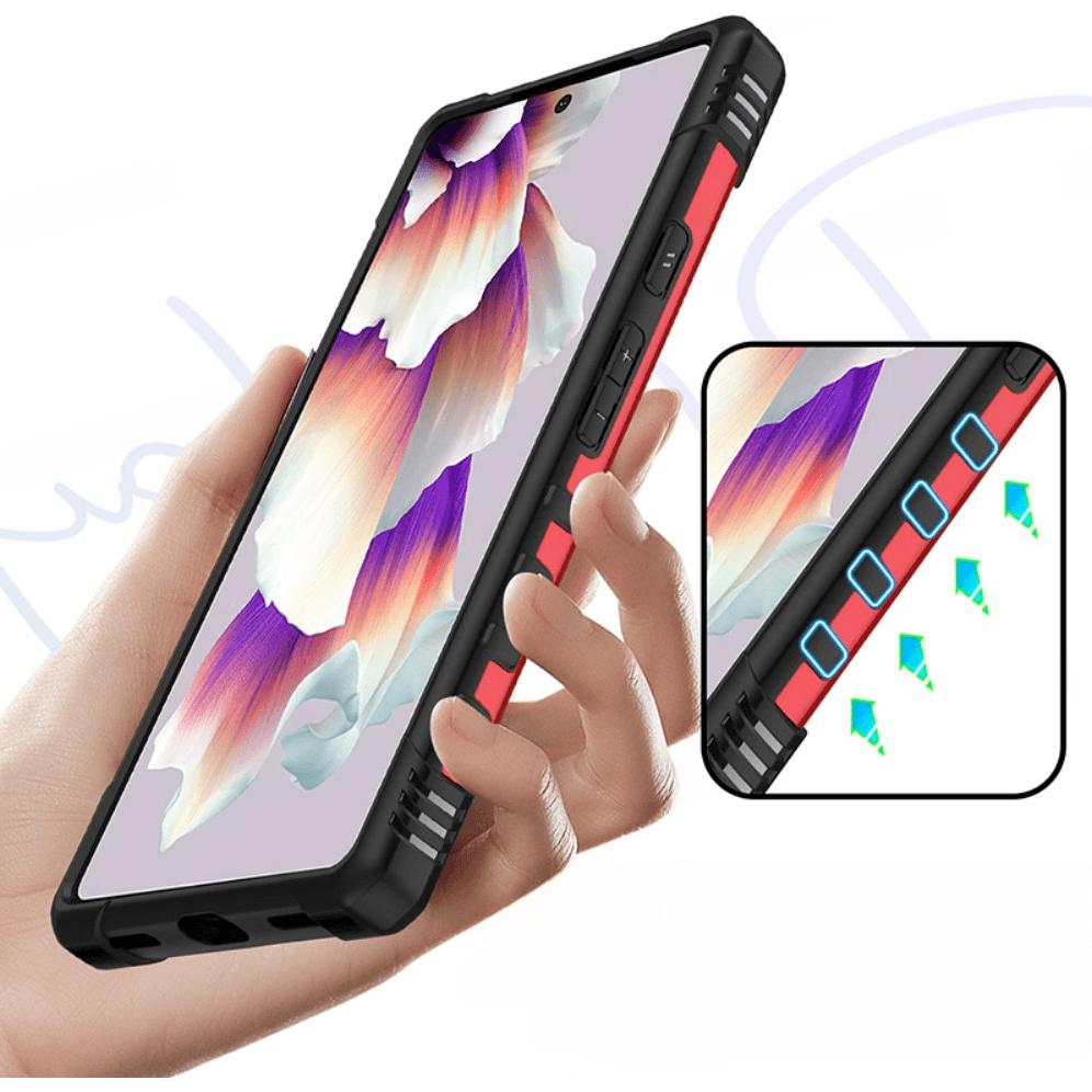 Thumbnail - Cover-Discount Google Pixel 8 Pro - Armor Case mit Kickstand rot (Google Pixel 8 Pro), Smartphone Hülle, Rot
