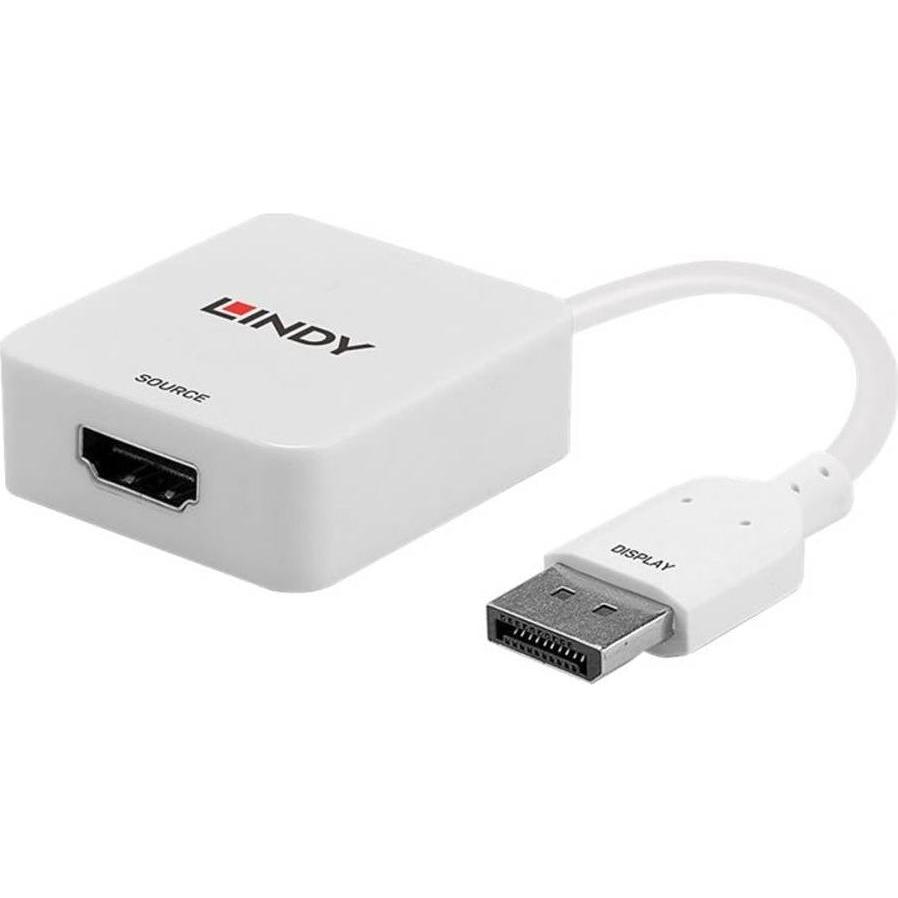 Thumbnail - Lindy Video- / Audiokabel (HDMI, 9.50 cm), Data + Video Adapter, Weiss