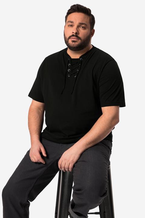 Actual product image Men+ T-Shirt, Halbarm, Ausschnitt mit Schnürung, bis 84/86 (80)