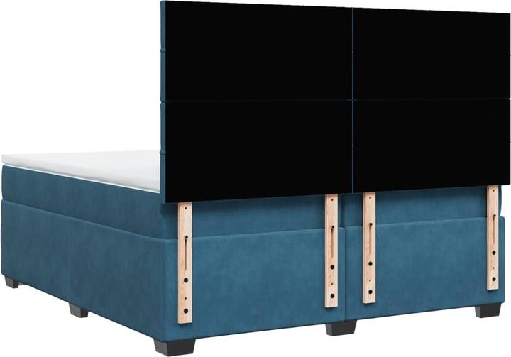 Actual product image vidaXL Bo x spring bed with mattress 200 x 200 cm velvet (200 x 200 cm)