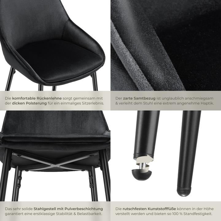 Actual product image tectake Bar stool Siera with backrest
