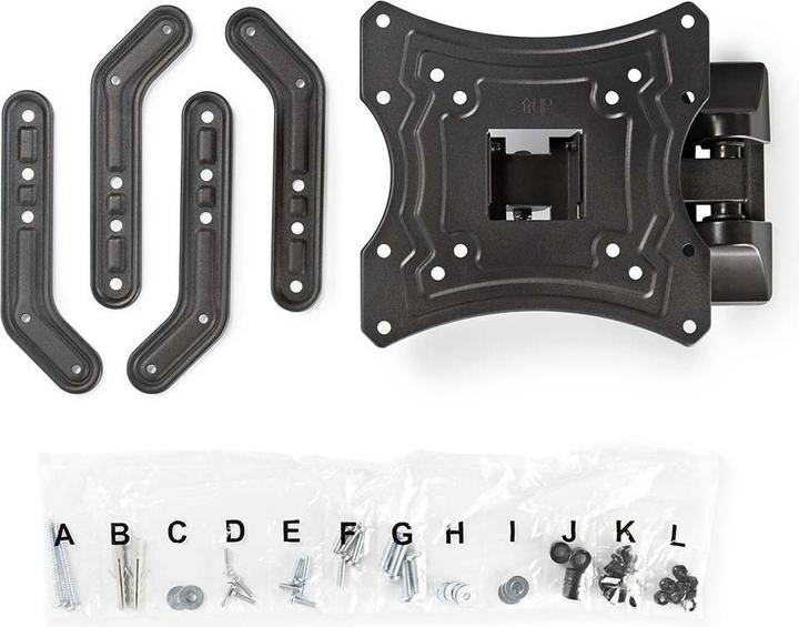 Productafbeelding Nedis Full-motion TV-muurbeugel - 23-55 " - 30 kg - 67 mm - Kantelbaar - Draaibaar - Staal / Kunstmatig (Muur, 30 kg, 23" - 55")
