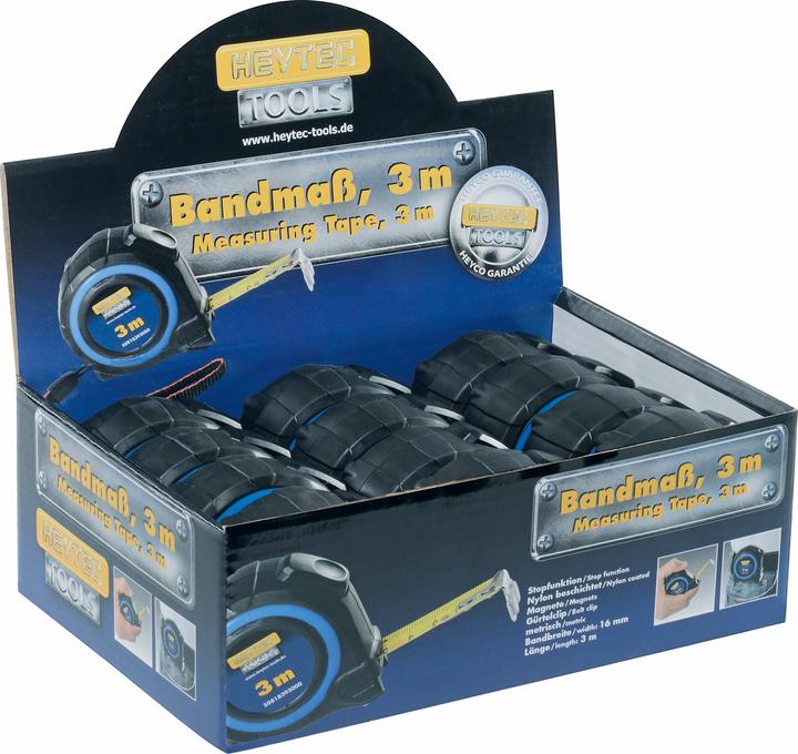Actual product image HEYTEC Tape measure, 3 m (3 m)