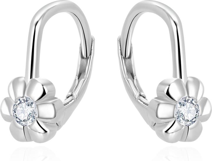 Immagine prodotto Beneto Orecchini da bambina con zirconi chiari AGUC3335-2