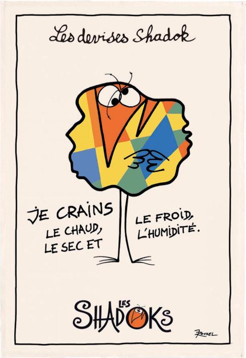 Produktbild Winkler ängstliches geschirrtuch shadok (72 x 48 cm)