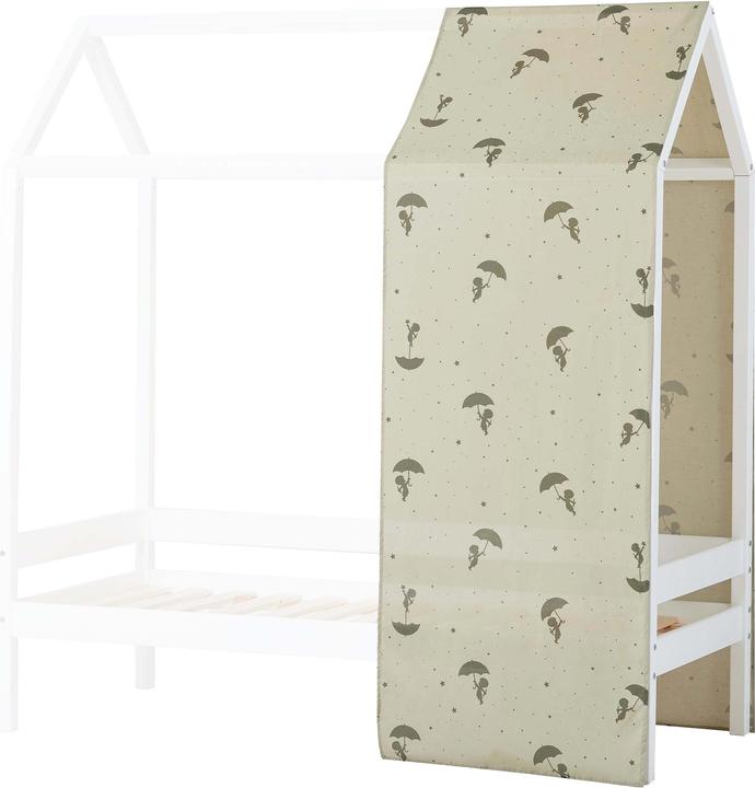Hoppekids Sandmännchen (Ole Lukoie) Rideau pour lit d'enfant 70x160 cm, Vert