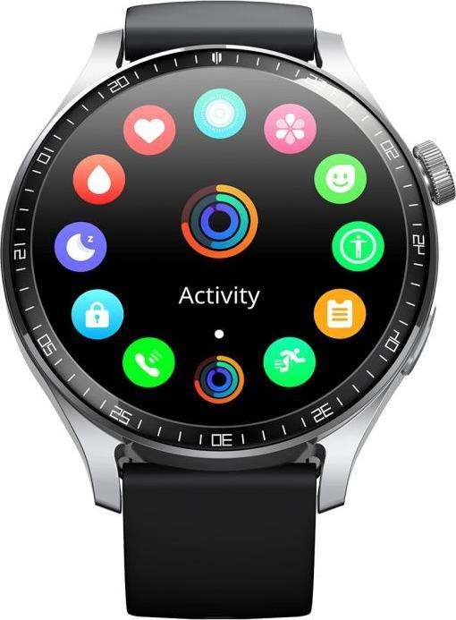 Actual product image Joyroom Classic Series JR-FC2 Pro Smart Watch (Answer/Make Call)-Moonlight Silver (48 mm)